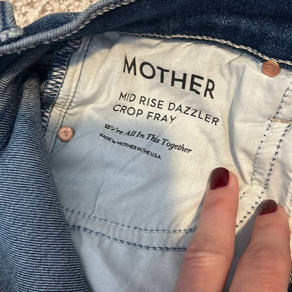 MOTHER Dazzler Straight Leg mid rise Crop in “We’re All In This Together”, 23 - Picture 8 of 16